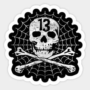 13 Skull and Bones Sticker